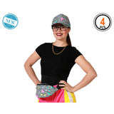 Verkleidung für Erwachsene 80er Jahre (4 Stück)