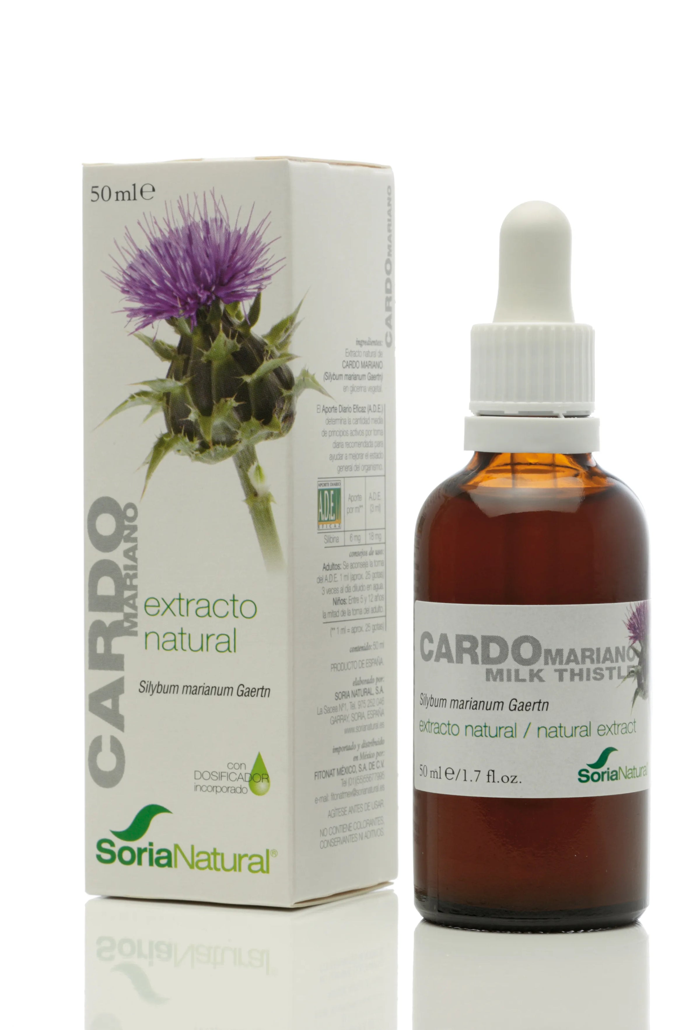 SORIA Extracto Cardo Mariano 50ml Flaschenabbildung