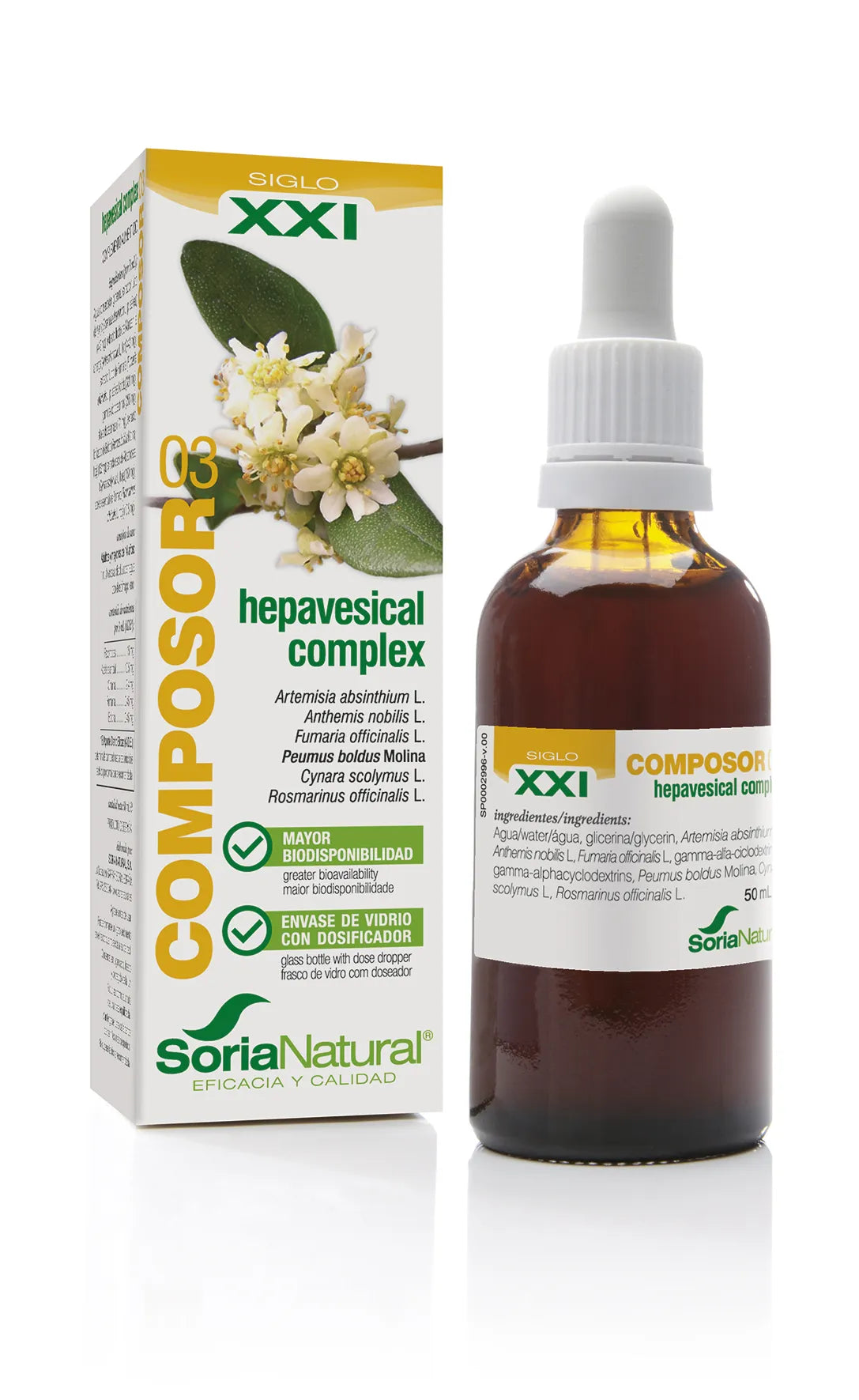 SORIA Composor 3 Hepavesical Complex S XXI 50ml Flasche Produktbild