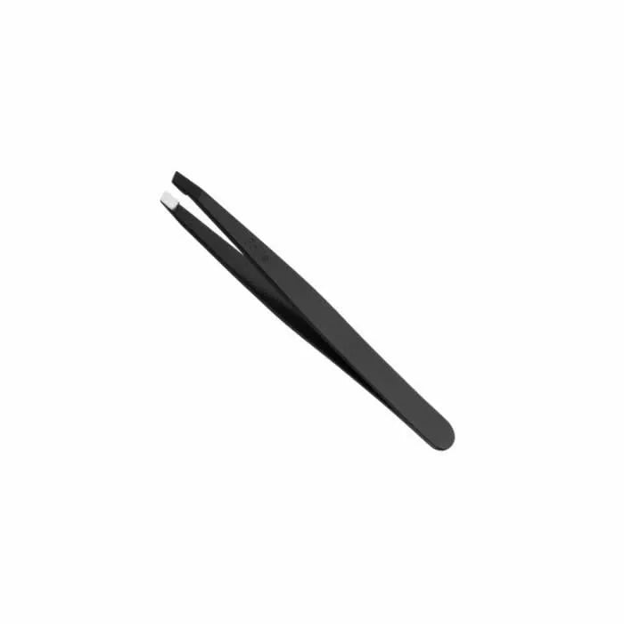Eurostil schwarze Edelstahl Pinzette 9 cm