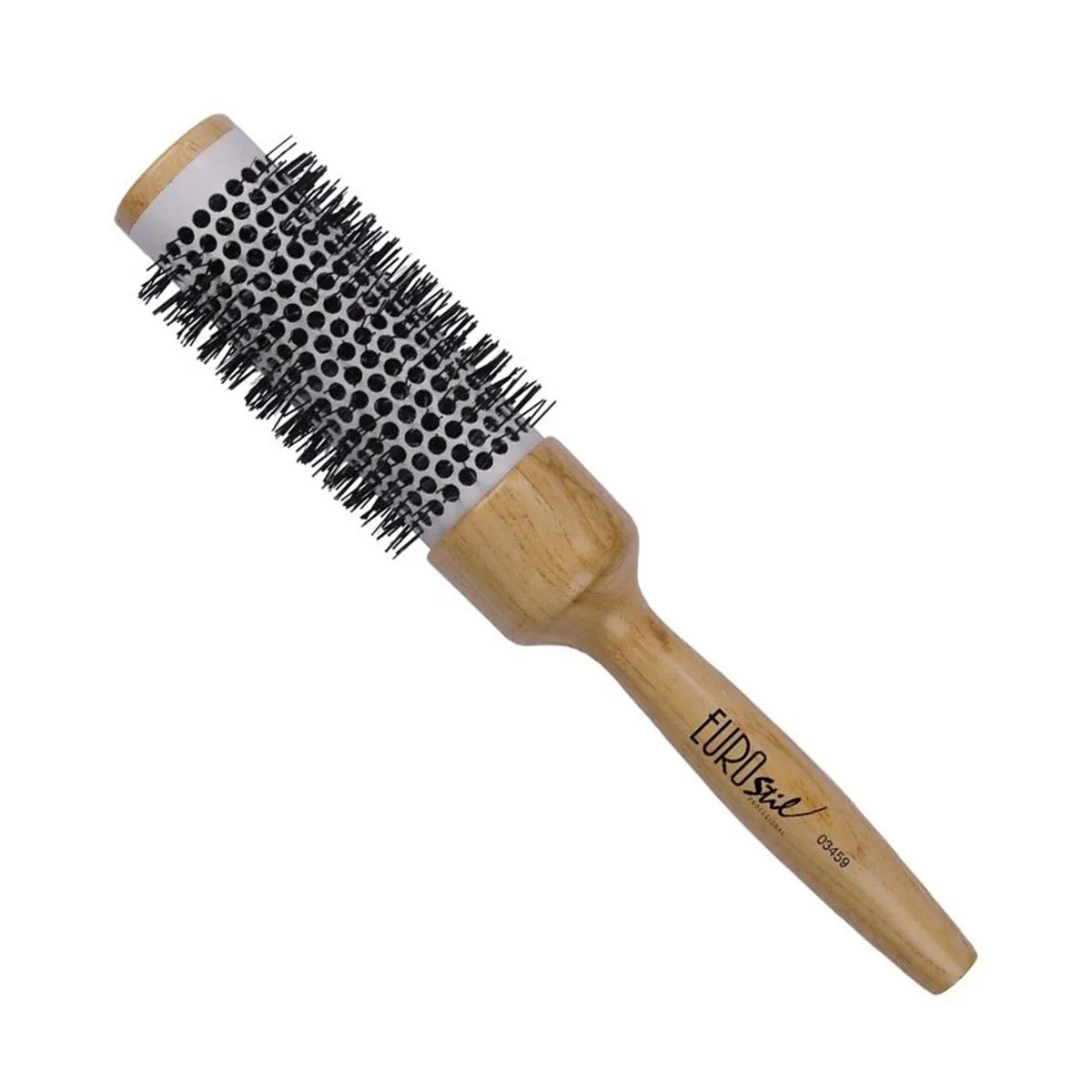 Eurostil Thermokeramik Haarbürste mit Holzgriff 38 mm