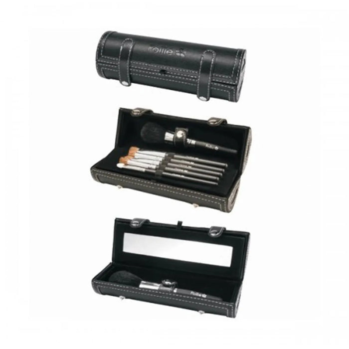 EUROSTIL Schminkpinsel Set 7-teilig mit Spiegeletui
