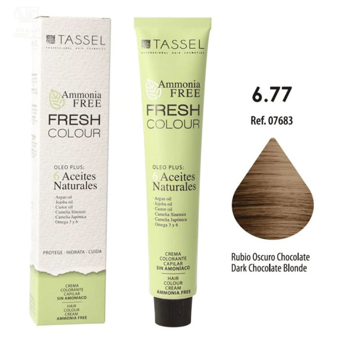 Eurostil Fresh Colour Crema Decolorante 6,77 Rubio Oscuro Chocolate 1un