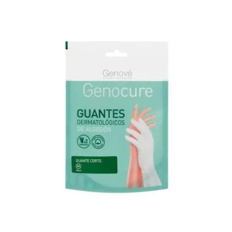 GENOVÉ Genocure kurze dermatologische Baumwollhandschuhe Grösse M 2 Stück