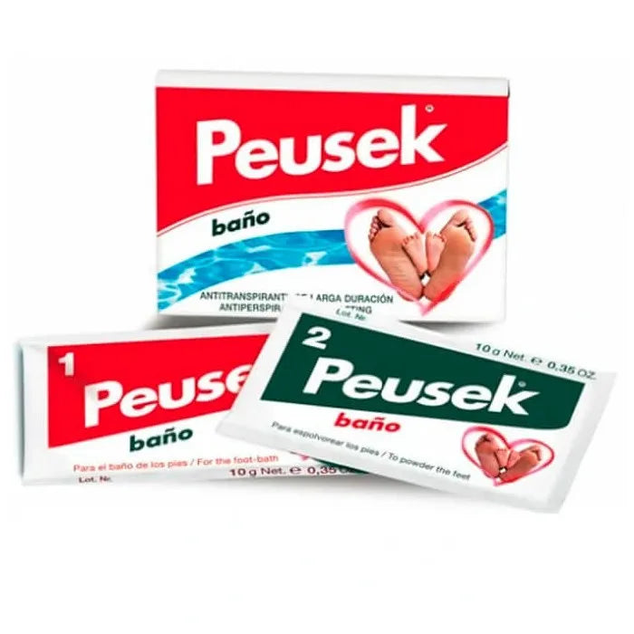 PEUSEK Antiperspirant Fussbad 2 x 20g Sachets