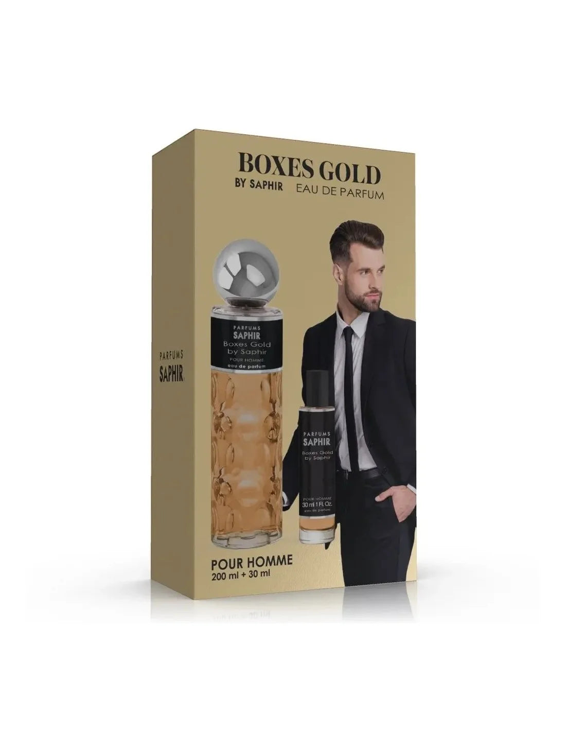 SAPHIR Boxes Gold Eau de Parfum Spray 200ml Set