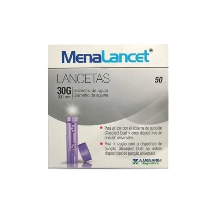 Menarini Menalancet 30g 50 Lanzetten