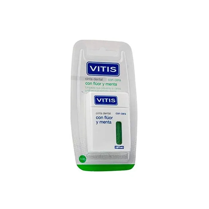 VITIS Zahnseide Fluor und Minze 50 m