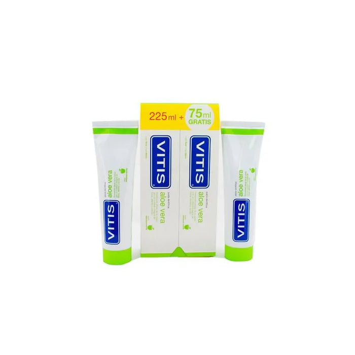 VITIS Zahnpasta Duplo Aloe Vera Apfelgeschmack 2x150ml + 75ml