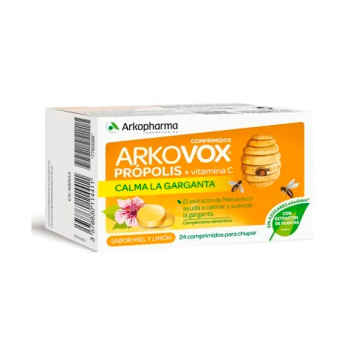 Arkopharma Arkovox Propolis + Vitamin C 24 Honig-Zitronen-Tabletten