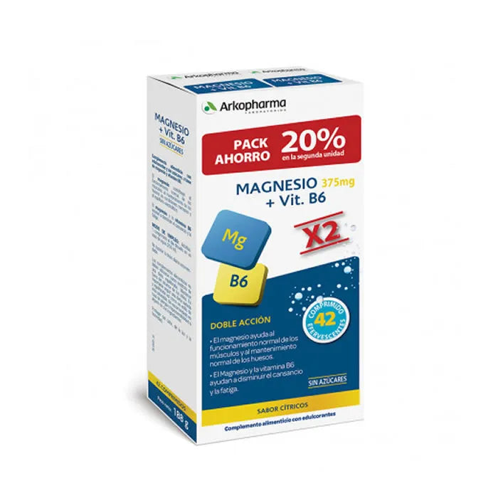 Arkovital Magnesium B6 375mg Tabletten 42 Stück Verpackung