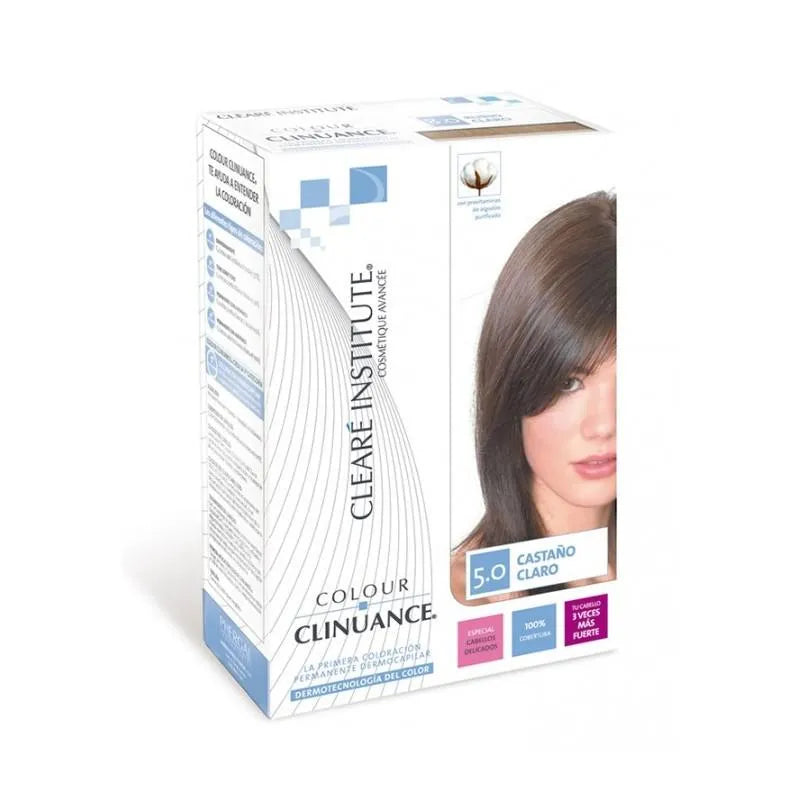CLEARÉ INSTITUTE Haarfarbe 5,0 Hellbraun für empfindliches Haar 100 ml