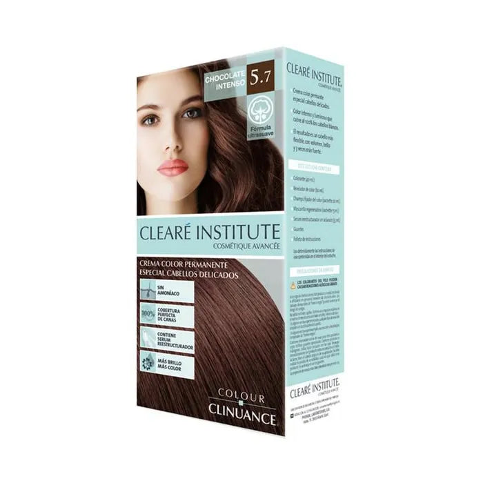 CLEARÉ INSTITUTE Colour Clinuance 5.7 Intense Chocolate Haarfarbe Verpackung
