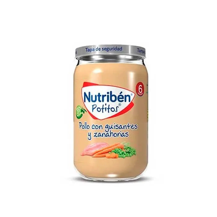 Nutribén Hähnchen mit Erbsen und Karotten Babybrei 235g