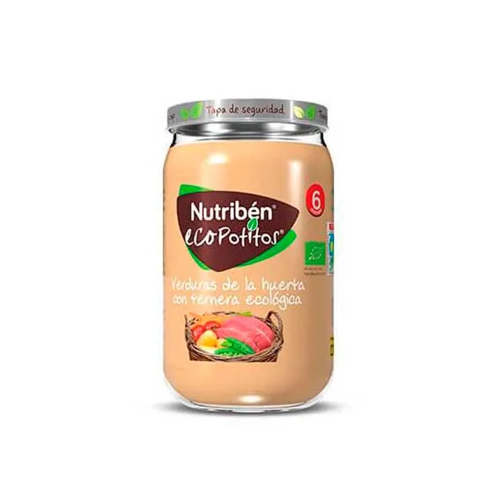 NUTRIBEN Nutribén Ecopot Gartengemüse mit Bio-Rindfleisch 235g