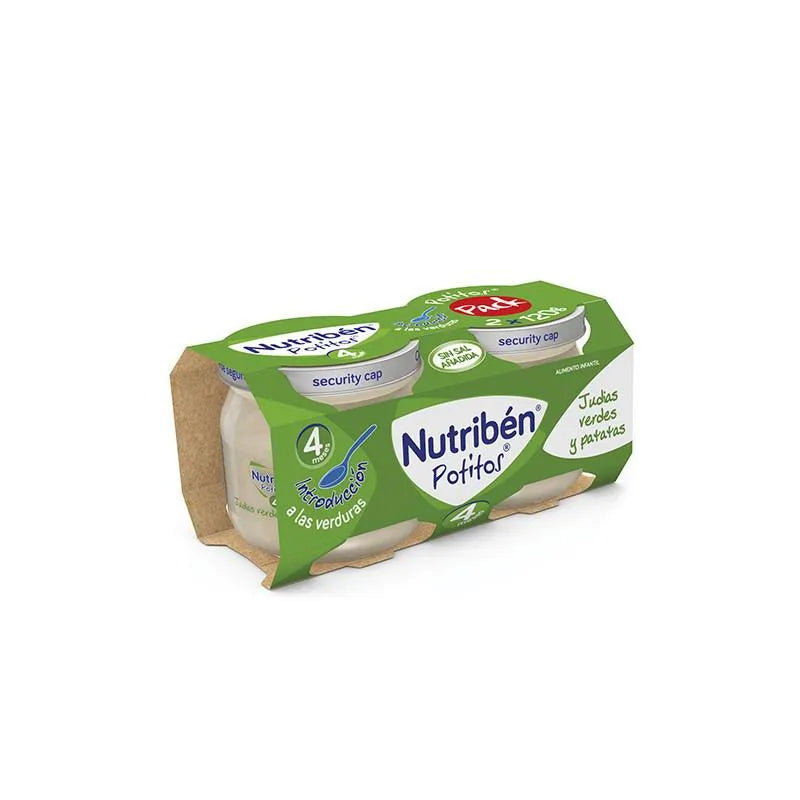 Nutribén Potito Gemüsebrei grüne Bohnen und Kartoffeln 2x120g