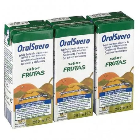 BIORAL Casen Oralsuero Fruta Pack 3 x 200ml