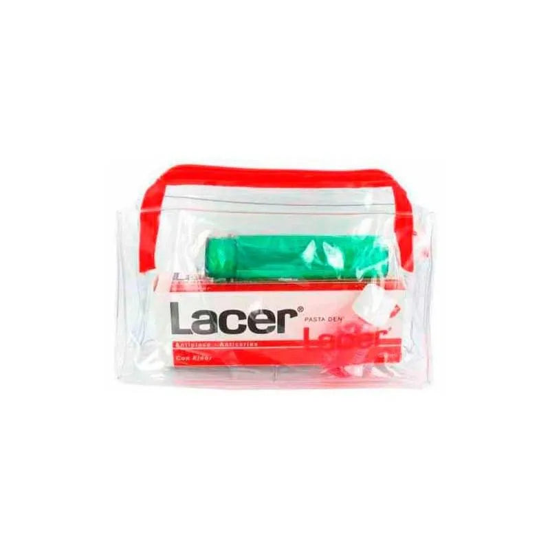 LACER Reise-Set mit Zahnpasta und Zahnbürste