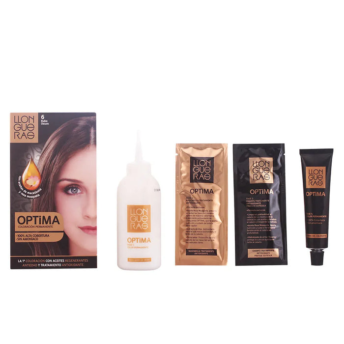 LLONGUERAS Optima Permanent Hair Colour Ammonia Free 6 Dark Blonde