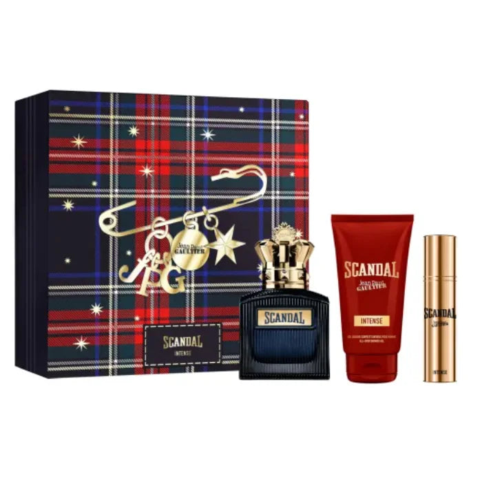 Jean Paul Gaultier Scandal Pour Homme Intense Eau de Parfum Spray 100ml Set 3 Artikel