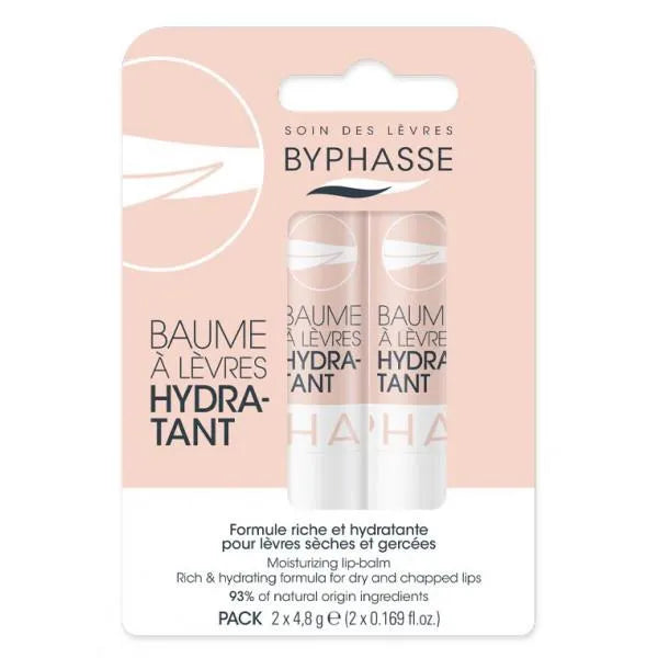 BYPHASSE Feuchtigkeitsspendender Lippenbalsam 2 Stück