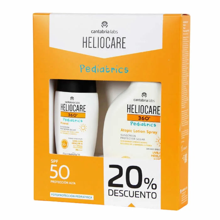 Heliocare Pediatrics Atopic Lotion Spray Spf50 250ml Set 2 Artikel