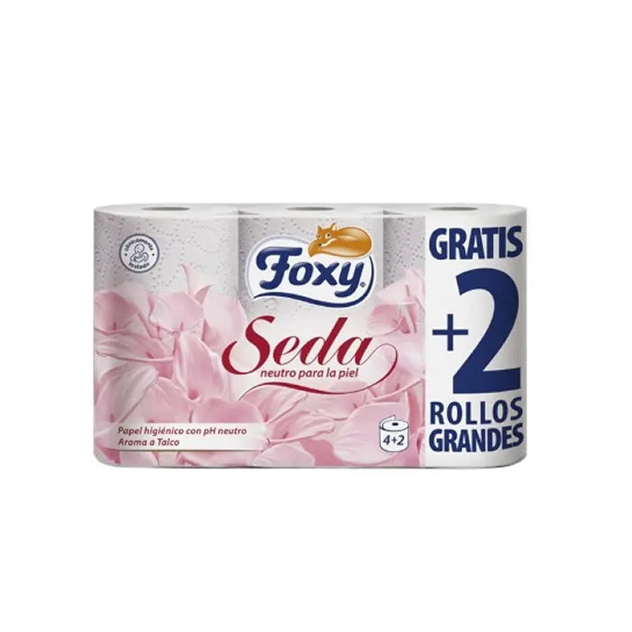 FOXY Seide Toilettenpapier 3-lagig 6 Rollen