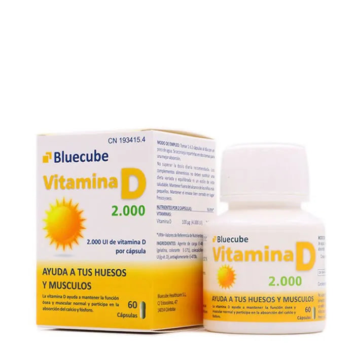 Bluecube Vitamin D 2000 Kapseln 60 Stück