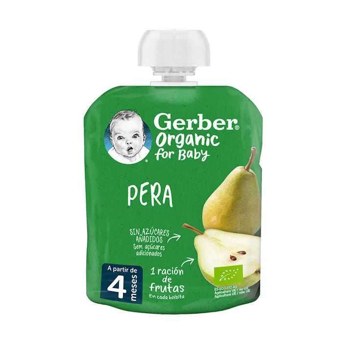Gerber Pouch Organic Birne 90g Babybrei