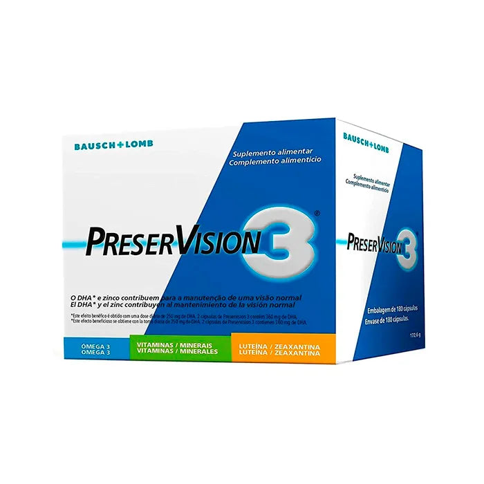 Bausch+Lomb Preservision 3 Augenvitamine 180 Kapseln