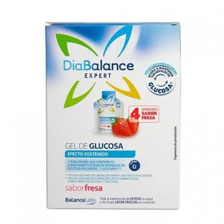 DIABALANCE Glukosegel Erdbeere 4 Umschläge