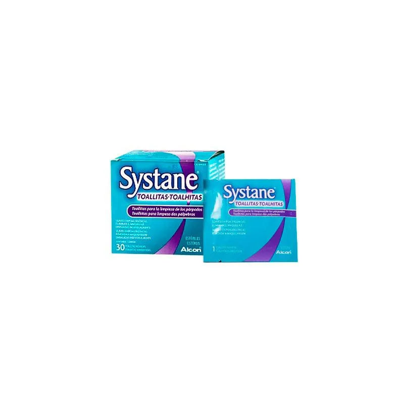 Alcon Systane sterile Reinigungstücher für Augen 30 Stück Verpackung