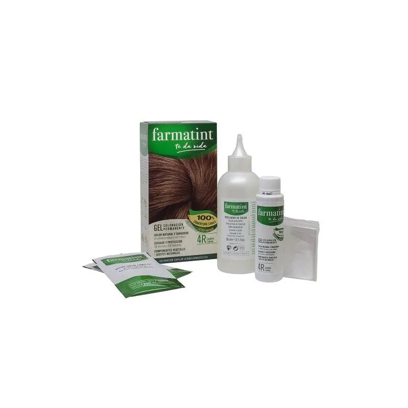 FARMATINT Haarfarbe 4R Kastanienbraun Kupferrot 155ml