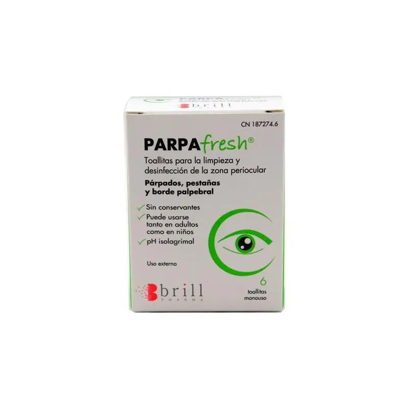 HYLO Parpafresh Augenpflege Toallitas 6 Stück