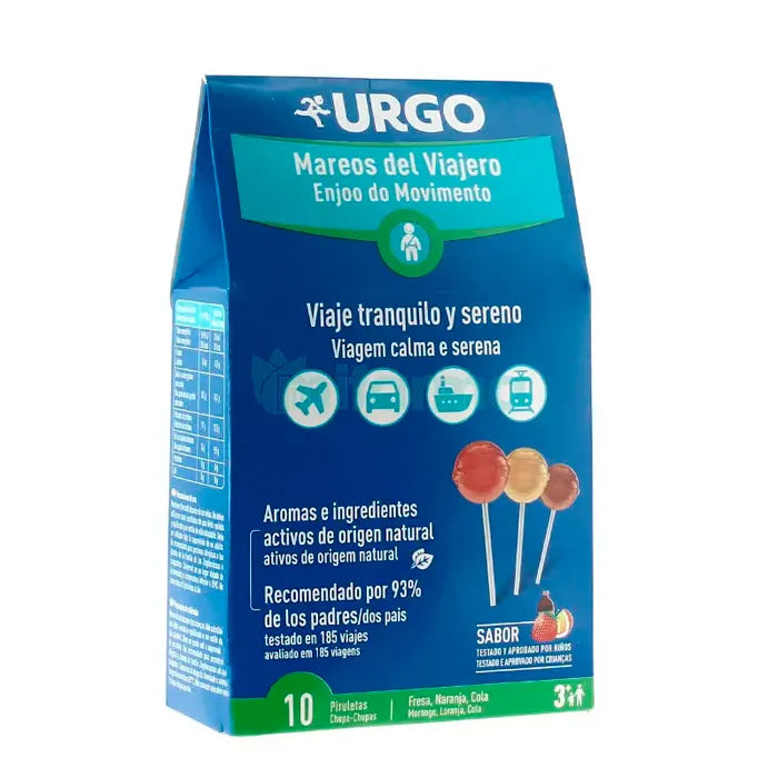 Urgo Reiseschwindel Lollipops 10 Stück