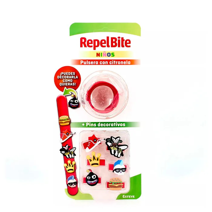 REPEL BITE Kinderarmband mit Ziernadeln