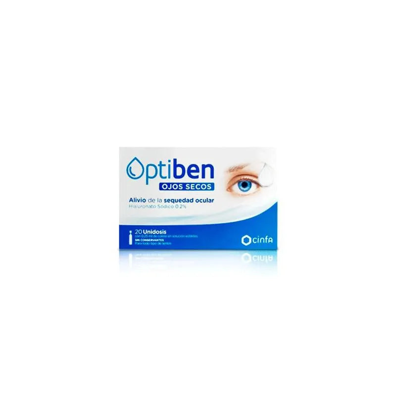 OPTIBEN Augentropfen für trockene Augen 20 Einzeldosen