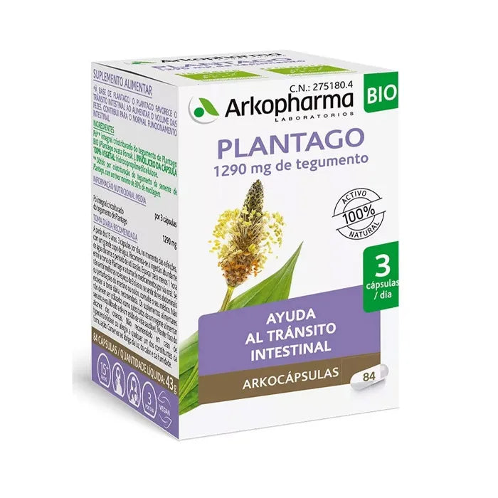 Arkopharma Arkocapsulas Plantago 84 Kapseln