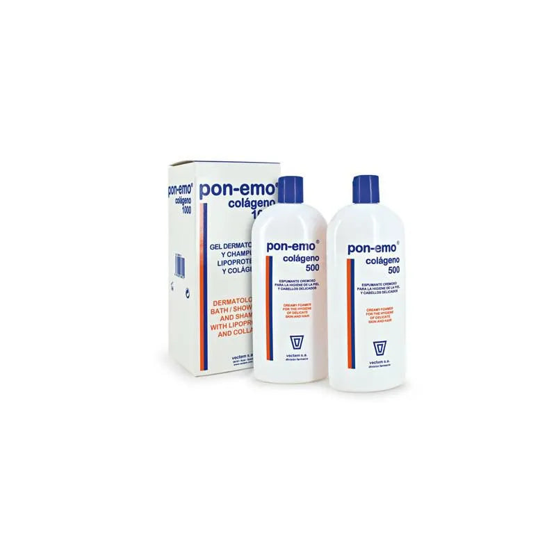 VECTEM Pon-Emo Colágeno Shampoo Gel 2 x 500 ml