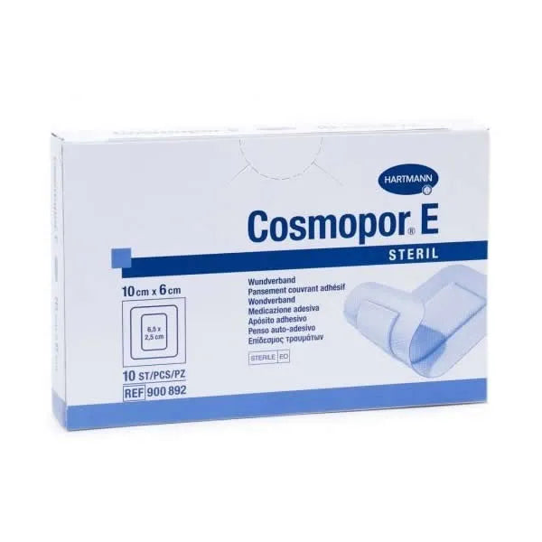 HARTMANN Cosmopor E Steril Wundverband 10x6 cm Verpackung