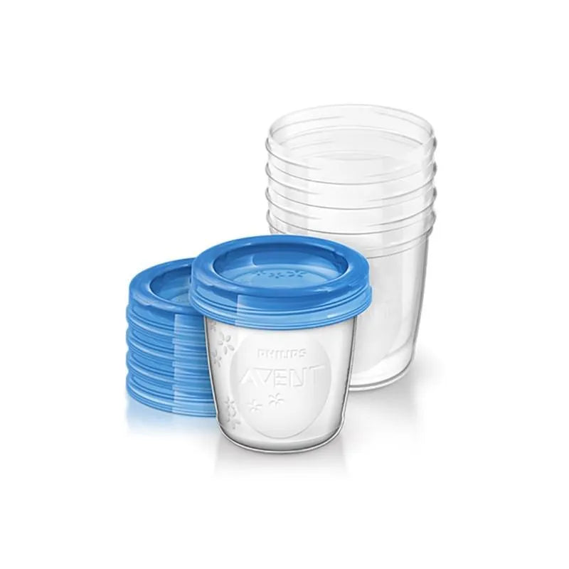 AVENT Muttermilchbehälter mit Deckel 180 ml 5 Stück