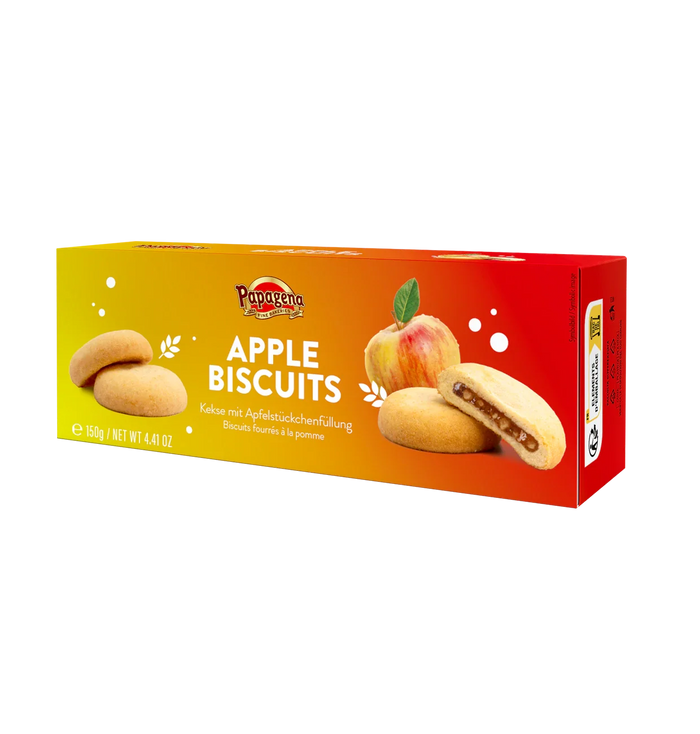 Papagena Biscuits mit Apfelfüllung 150g – Produktansicht