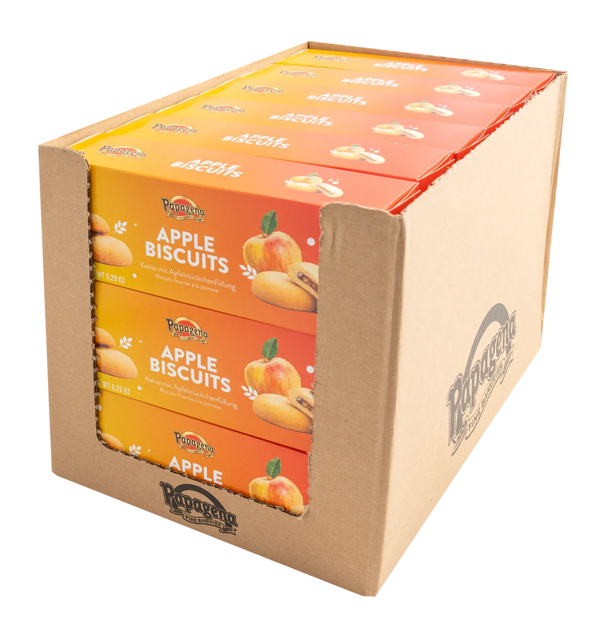 Papagena Biscuits mit Apfelfüllung 150g – Detailansicht