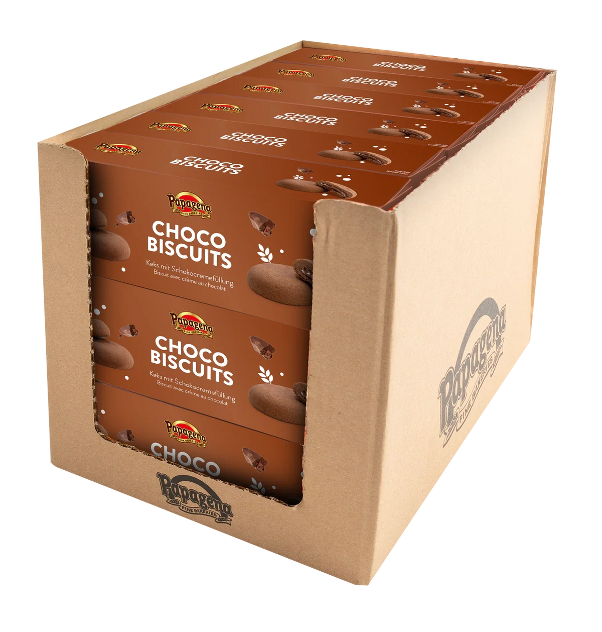 Papagena Biscuits mit Schokocremefüllung 150g – Detailansicht