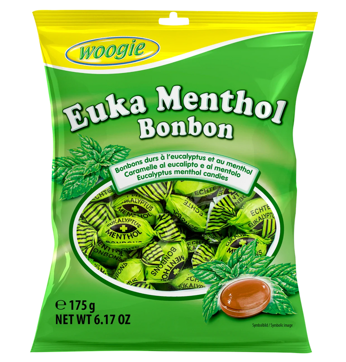 Woogie Bonbons Euka Menthol 175g – Klassischer Mentholgeschmack
