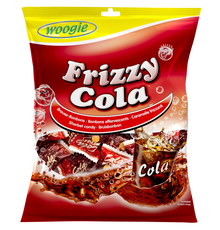 Woogie Bonbons Frizzy Cola 170g mit prickelnder Brausefüllung – Produktansicht