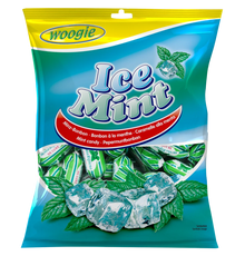 Woogie Bonbons Ice Mints 170g gefüllte Mint-Eis-Bonbons – Produktansicht