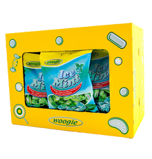 Woogie Bonbons Ice Mints 170g gefüllte Mint-Eis-Bonbons – Detailansicht