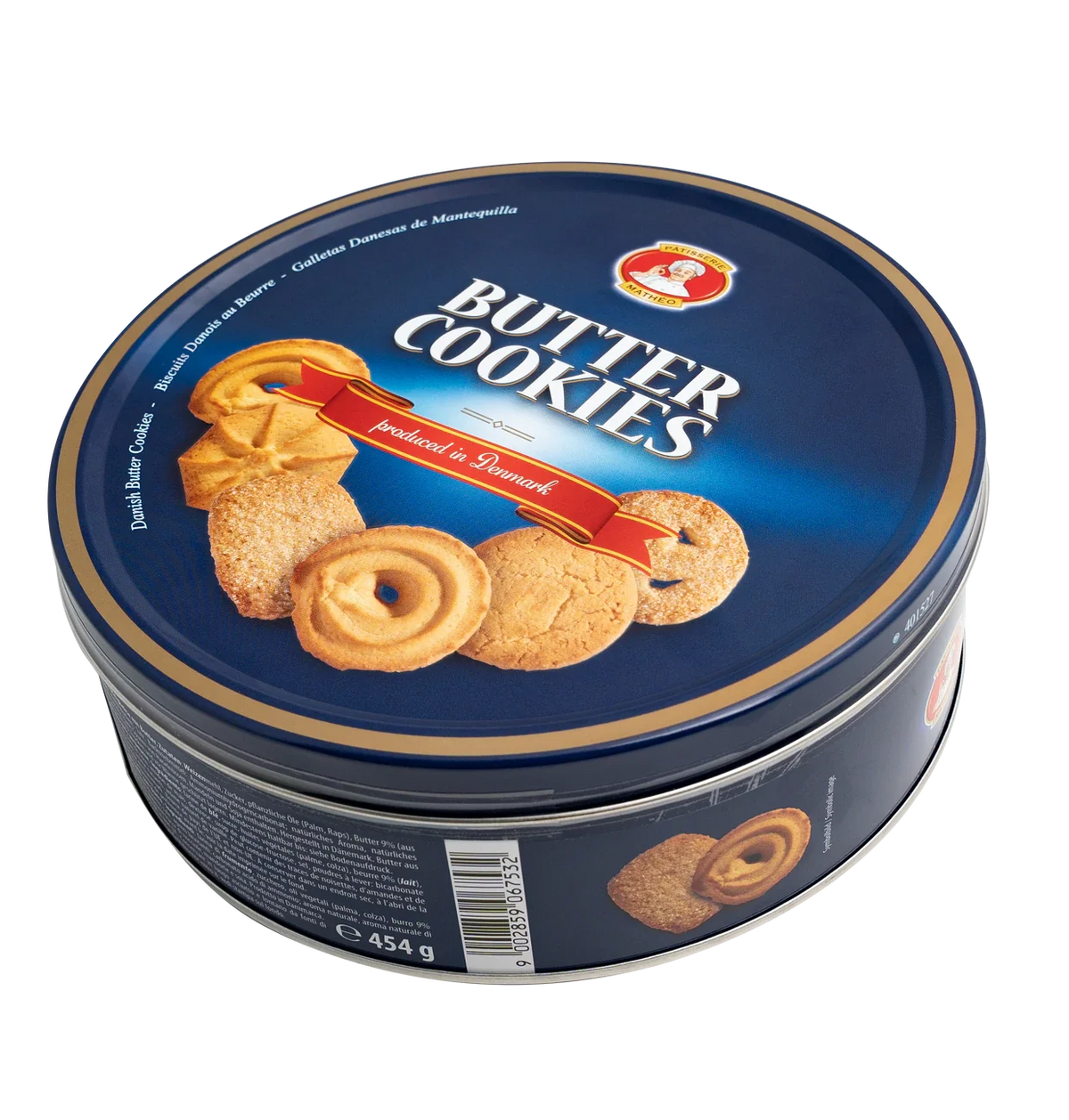 Butter Cookies 454g in Metalldose von Pâtisserie Mathéo