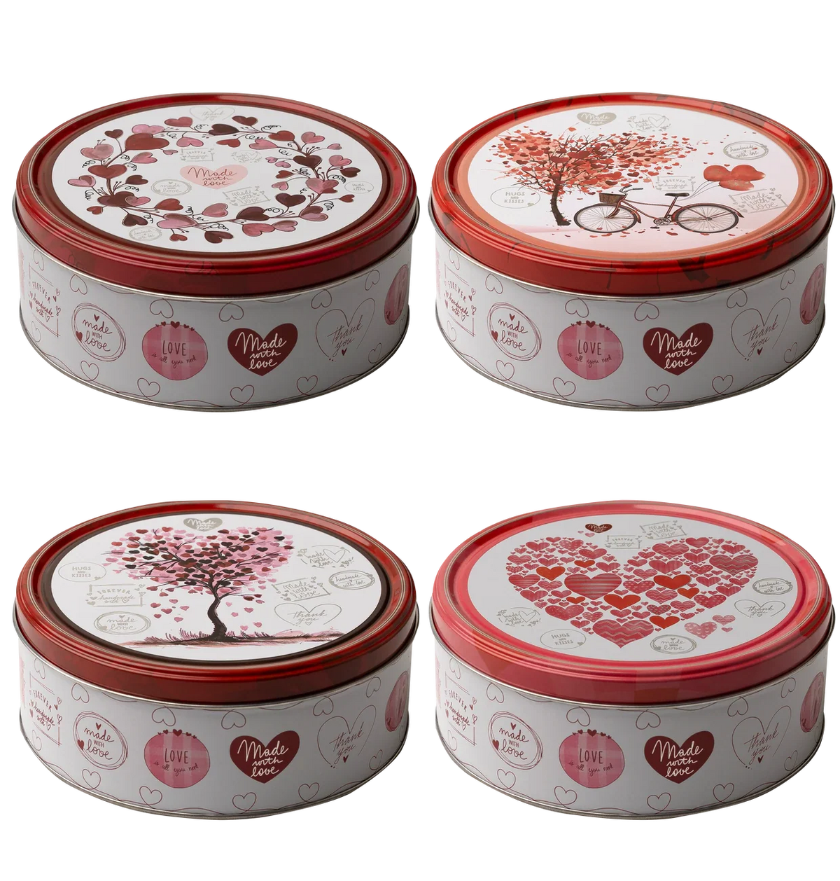 Pâtisserie Mathéo Butter Cookies Hearts 150g in Metalldose
